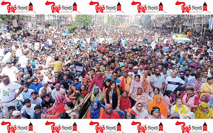 নয়াপল্টনে চলছে বিএনপির সমাবেশ, নেতাকর্মীদের ঢল