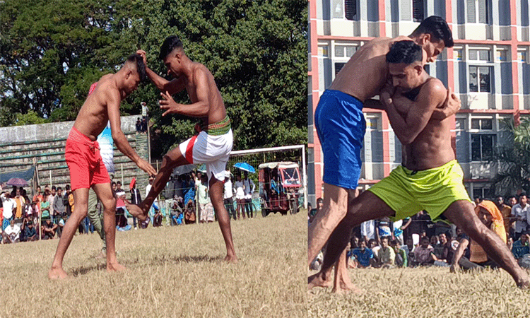 সুনামগঞ্জে ঐতিহ্যবাহী ‘কুস্তিখেলা’ সম্পন্ন