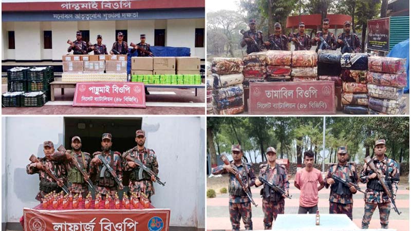 সীমান্তে চোরাই পণ্যসহ আটক ১